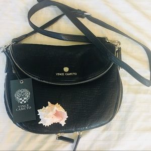 Vince Camuto black cross body bag